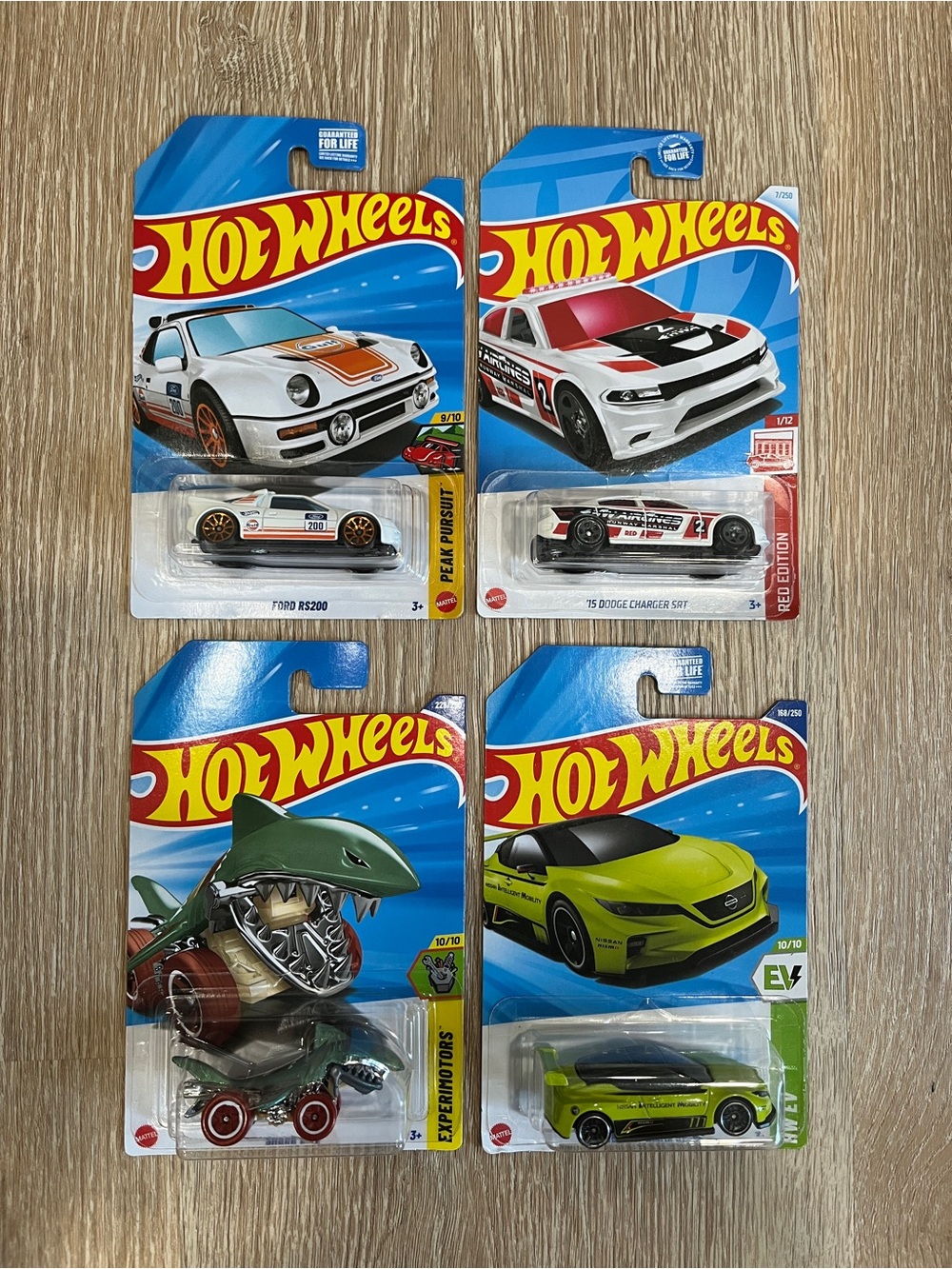 Hot Wheels Exclusives Lot of 4 - Treasure Hunts, Red Edition, Dollar General